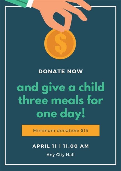 free donation flyer maker|Free custom printable fundraising poster templates.